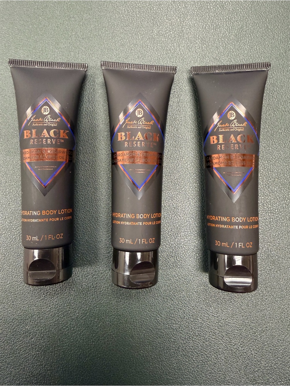 Jack Black Reserve Hydrating Body Lotion - Black (30 mL) bundle